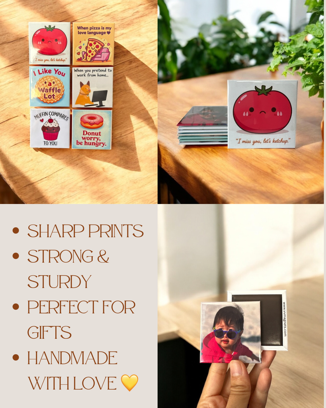 Custom Photo Magnets 2.5 X2.5 inches | VV Magnets