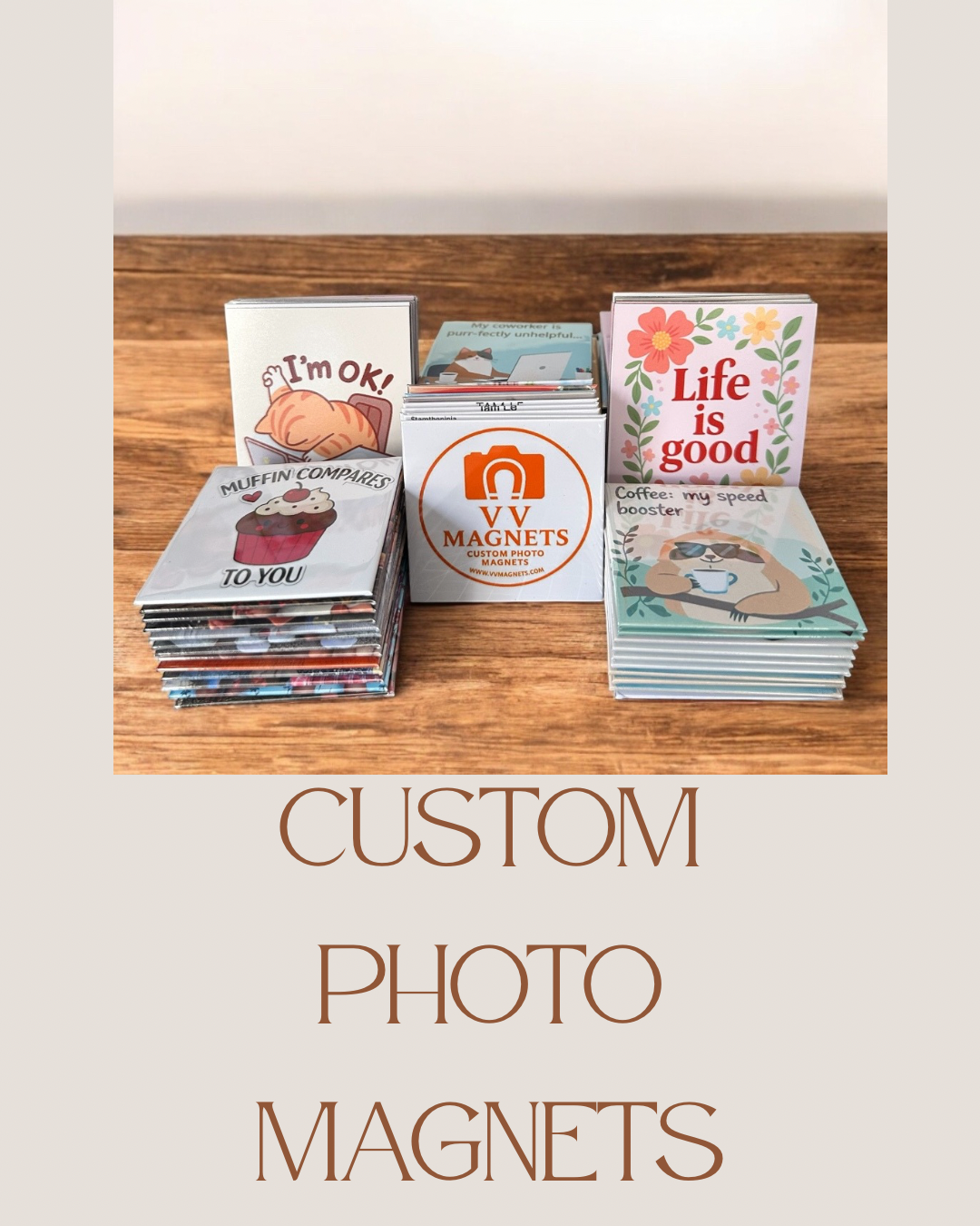 (Bulk Order) Custom Photo Magnets 2.5 x 2.5 inches | VV Magnets