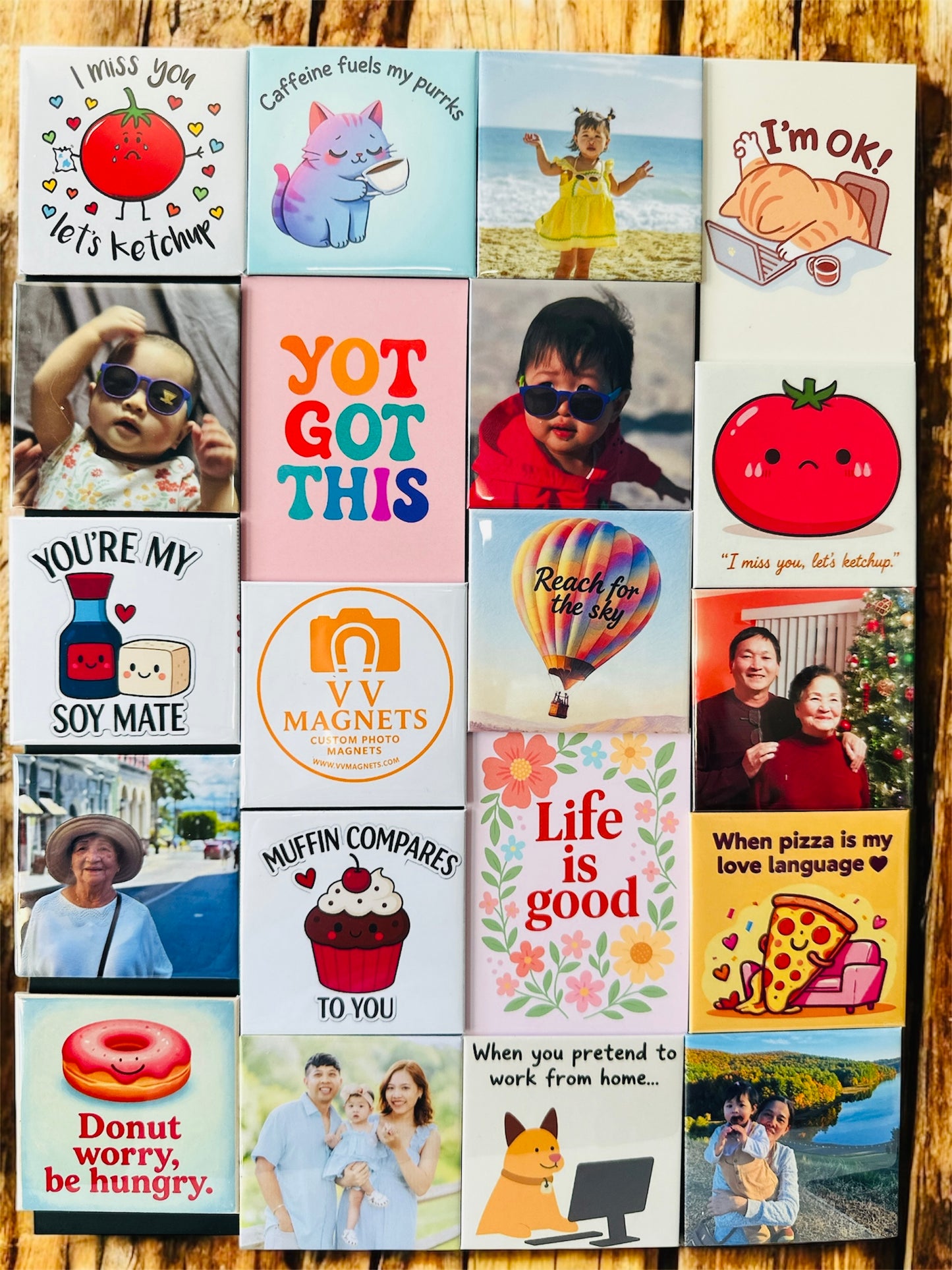 (Bulk Order) Custom Photo Magnets 2.5 x 2.5 inches | VV Magnets