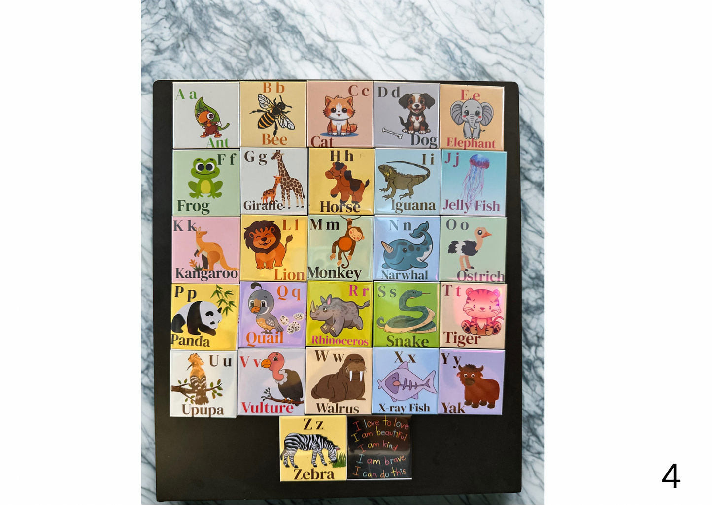 Alphabetic magnetic set for creative learning | VV Magnets